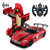星辉Rastar奔驰遥控变形机器人RS战警一键遥控变形车金刚儿童玩具车(红色)