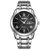 锐力(READ)手表 瑞士品牌男士表双日历石英表R6085G(黑面钢带)