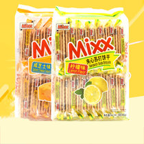 MIXX夹心苏打饼干380g柠檬味咸芝士味独立小包装代餐休闲食品零食
