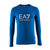 阿玛尼Armani男装 ea7系列男士圆领休闲字母纯棉长袖T恤90554(蓝色 XL)