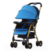 宝宝好婴儿推车A1蓝 轻便折叠婴儿车推车可坐躺儿童伞车宝宝手推车