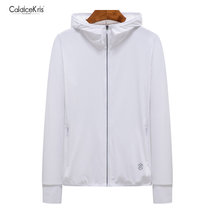 CaldiceKris （中国CK）女薄款透气UPF50+抗紫外线冰丝防晒衣CK-FS1888-2(白色)