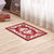 艾虎欧式威尔顿机织地垫吸水防滑门垫地毯(红色绣花 70*140cm)第2张高清大图
