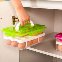 有乐加强型便携式双层24格防碰鸡蛋保鲜收纳盒zw707(绿色)