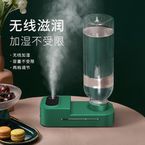 加湿器usb大容量静音家用桌面迷你卧室香薰便携式喷雾空气净化器(粉色)