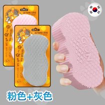 韩国儿童搓澡巾去污海绵浴擦婴儿搓背搓灰宝宝洗澡搓泥搓澡kb6(三面立体搓澡绵-粉+灰)