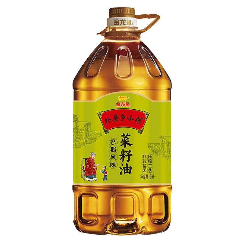 金龙鱼外婆乡小榨巴蜀风味菜籽油5l国美超市甄选