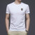 夏季男士短袖t恤冰丝光棉印花体桖宽松2021年新款韩版圆领上衣丅(绿色 L)