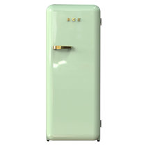 HCK哈士奇 BC-130GGA 复古冰箱进口家用单门大容量冷藏冷冻网红-薄荷绿