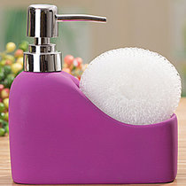 普润 陶瓷卫浴洗手液瓶洗漱用品 创意洗发露家居卫浴洗手液瓶(紫色)