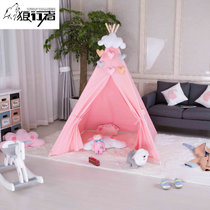 狼行者 儿童趣味帐篷游戏屋家用宝宝室内帐篷玩具储物室LXZ-1057(粉色)