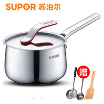 新款苏泊尔（SUPOR）ST16R6优卡系列304不锈钢奶锅 复底锅 电磁炉燃气通用16CM