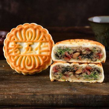 中秋好礼 富强月饼 广式硬皮月饼 团圆饼(2500g不带礼盒)