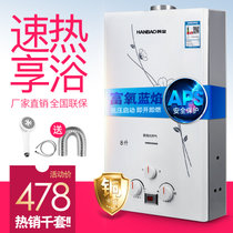 韩宝（HanBao）6升烟道式煤气热水器8升强排式燃气热水器强排式天然气液化气煤气热水器DSY03(不包安装)