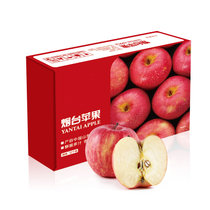 京觅烟台红富士苹果12个净重2.6kg以上 单果190-240g中秋礼盒新生鲜水果