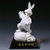 中国龙瓷 兔子摆件家居装饰德化白瓷 *工艺品艺术瓷器创意商务礼品摆件恭喜发财(兔子)ZGB0068