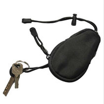 军迷钥匙包 户外EDC小工具通勤装备包 迷彩战术附件副包 零钱手包(黑色)