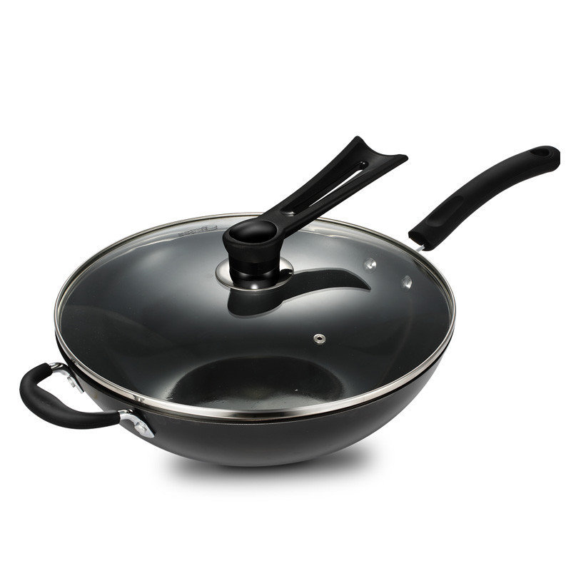 美的(midea) 铸铁铁锅 cz32b4 炒锅不锈锅 电磁炉煤气灶通用汤锅炊具