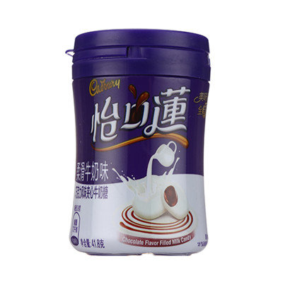 怡口莲巧克力味夹心太妃糖(柔滑牛奶味) 41.8g/盒