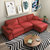 忆斧至家 全身可拆洗 简约现代小户型沙发组合客厅家具转角沙发(大红色 双人位旗舰版)