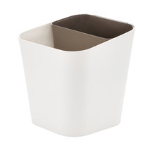 西派珂分类垃圾桶简约敞口式分类垃圾桶一桶多用(内桶咖色 容量9L)