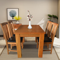 木巴家具 实木餐桌椅组合现代简约白橡木餐桌家用吃饭桌子小户型饭桌(CZ128+YZ291 默认)