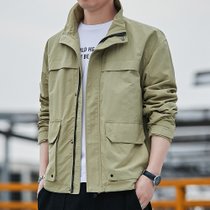 啄木鸟(TUCANO)秋季男士夹克外套工装夹克休闲时尚男式夹克外套男50卡其 夹克休闲外套