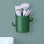 卫生间牙刷置物架壁挂式沥水免打孔浴室洗漱台梳子牙膏筒收纳筒(抹茶绿)