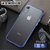 苹果X手机壳透明磨砂PhoneXSmax防摔肤感保护套苹果XR时尚简约撞色(蓝色 苹果XR 6.1英寸)