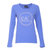阿玛尼Armani女装 女士修身纯棉长袖T恤EA系列圆领t恤90562(蓝色 L)