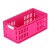 伊藤彩 日本进口 可叠加方形整理盒（MD）收纳盒 4653(玫瑰红)