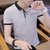 夏季男士冰丝短袖T恤男新款潮流青年修身半袖韩版薄款上衣服帅气8(499 均码)