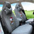 汽车坐垫全包围四季通用卡通女神可爱亚麻布艺座套车座椅套坐垫套(灰色款-史努比)