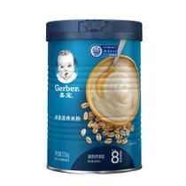 嘉宝燕麦营养米粉250g(适合8月龄起) 辅食营养米糊高铁科学配比 多重营养
