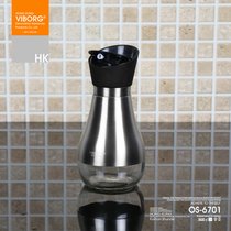 【香港域堡】304不锈钢厨房油壶防漏玻璃醋瓶酱油调味瓶OS-6701