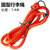 KHENG自行车捆扎绳行李绳橡皮筋松紧金属头捆绑绳货架绳(圆型行李绳-红色（买二送一） 默认版本)