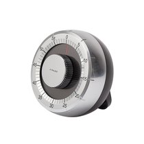计时器厨房儿童学习学生自律考研专用闹钟提醒磁吸定时器7yc(银色圆形)
