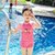 亲子泳衣女母女一家三口保守可爱遮肚分体游泳衣女童泳衣中大童(粉色运动宝宝款- XL（100-110CM）运动设计 尽情玩耍-)