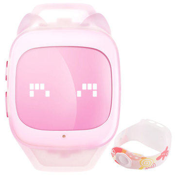 糖猫超能儿童手表TM-T2 粉色 (棒棒糖套装/双表带) GPS定位 搜狗出品 防丢防水 海量故事