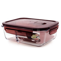 泰福高（TAFUCO） 保鲜盒 分隔耐热玻璃饭盒保鲜便携便当盒赠包