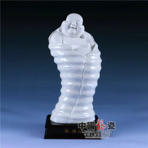 中国龙瓷 佛像德化白瓷高档陶瓷工艺品瓷器摆件祝福（白结晶）家居装饰TYC056