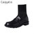 CaldiceKris（中国CK）秋冬新款百搭弹力袜靴女瘦瘦马丁靴短靴女CK-X5166-1(黑色 38)