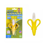 香蕉宝宝BABYBANANA硅胶幼儿训练牙刷(双把手)
