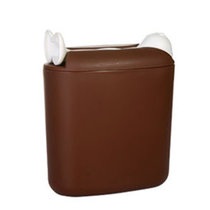 五谷杂粮密封收纳盒 塑料厨房食品储存罐 带勺子(咖啡色)