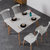 北欧餐桌椅组合小户型欧式现代简约实木长方形咖啡饭桌美式多功能配温莎椅（一桌四椅）(1.2M白色桌+白色温莎椅 单餐桌)
