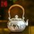 纯银茶壶999足银烧水壶 日式收藏级纯银手工功夫茶具茶壶 银装素裹