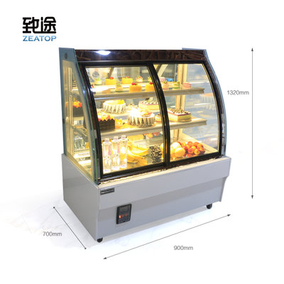 白色玻璃锁带玻璃门的展示柜蛋糕冷藏柜商用慕斯冷藏柜周黑鸭展示柜(0.9米)