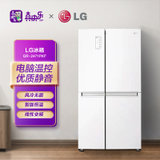 LG 647升 线性变频压缩机 电脑控温对开门冰箱 风冷无霜家用大容量冰箱白色GR-B2471PKF
