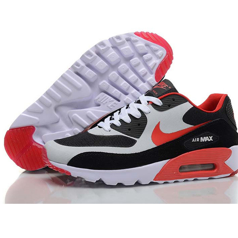 *耐克nike air max90*歸來md氣墊男鞋*跑步鞋慢跑鞋運動鞋(黑灰紅勾