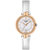 天梭(TISSOT)瑞士手表 弗拉明戈系列小巧时尚简约皮带石英女表T094.210.16.011.00(白盘玫金皮带)